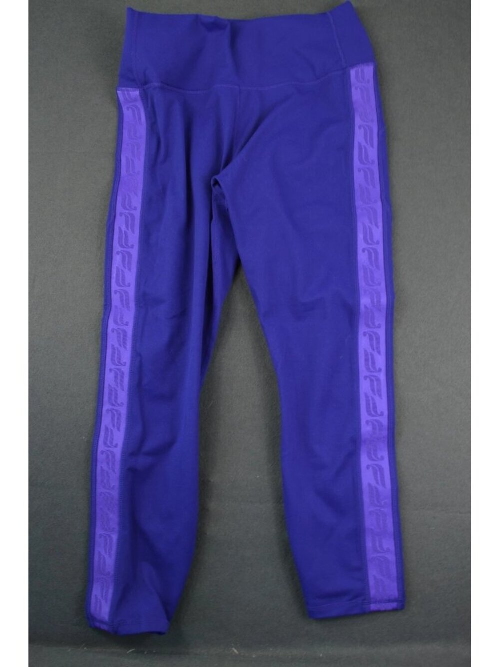 Fabletics Womens Purple Define Powerhold 7/8 Leggings High-Waisted Stretch